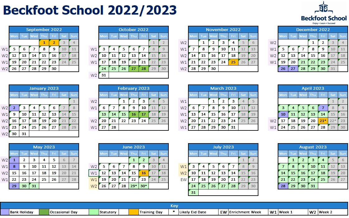 Holiday Dates 2022-2023 Updated