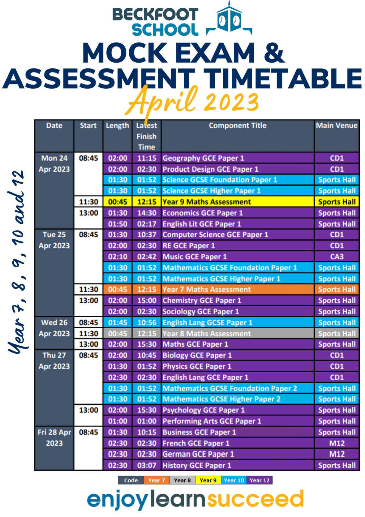 Exam Timetables (4)