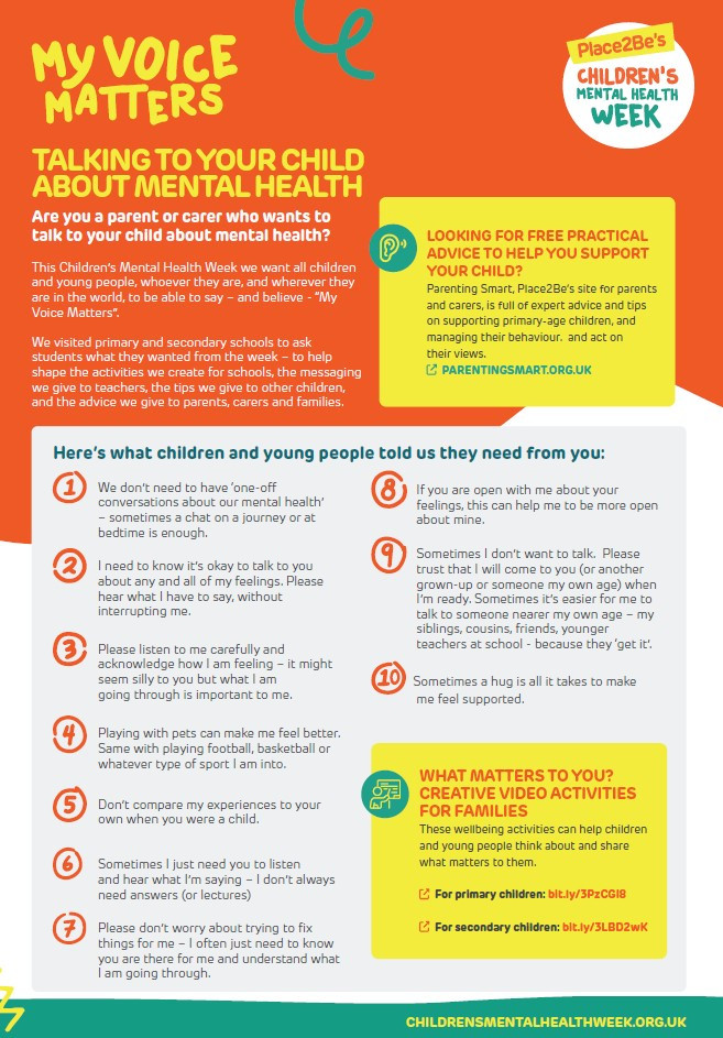 Families - Mental Health Week 2024