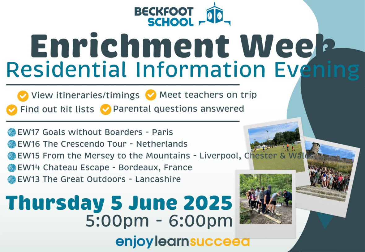 Enrichment Week Residential Poster