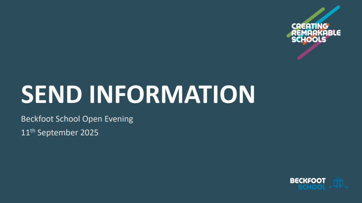 SEND information - Open Evening