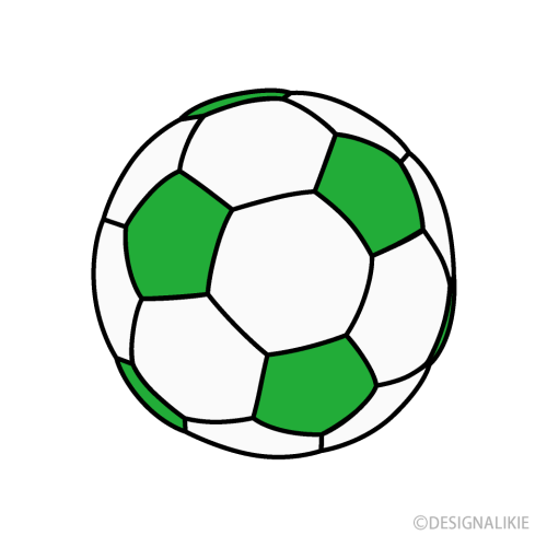 green and white football