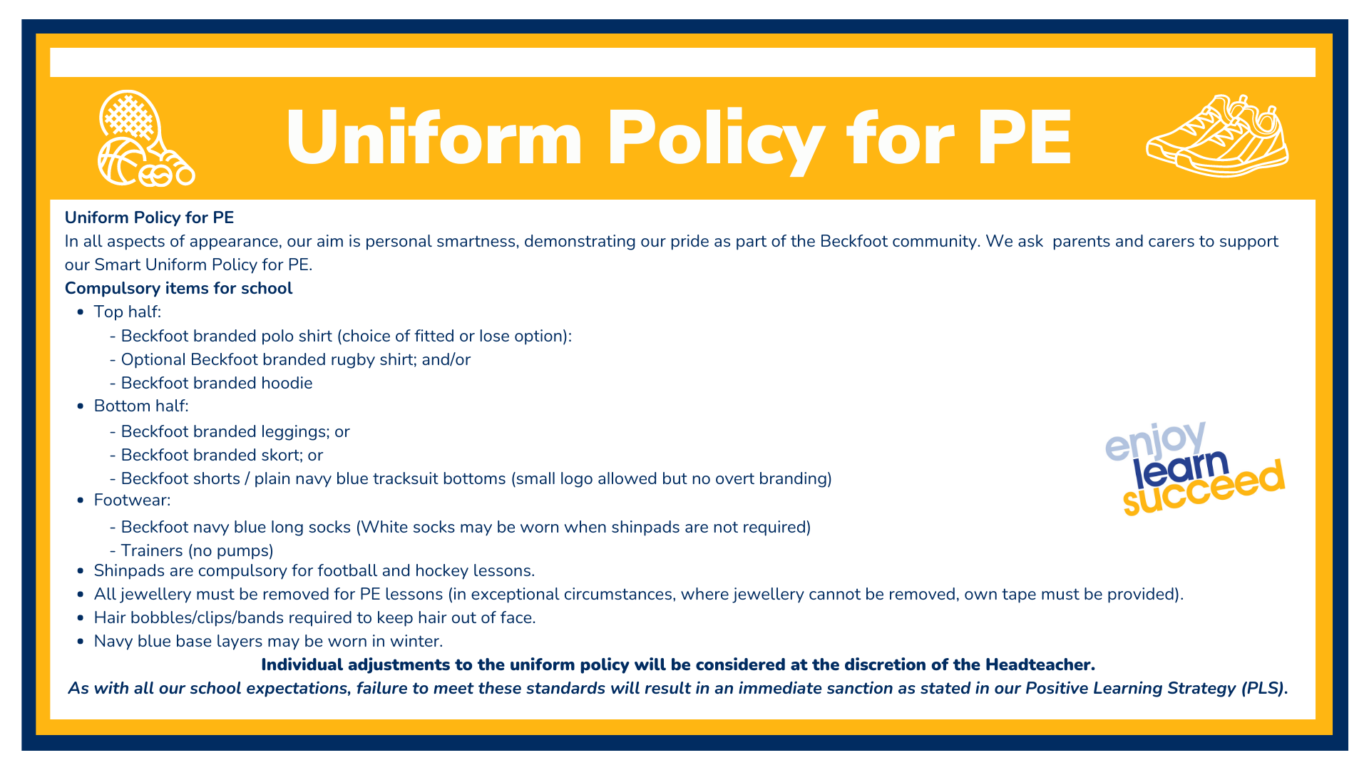 Uniform Policy - PE Sep 22