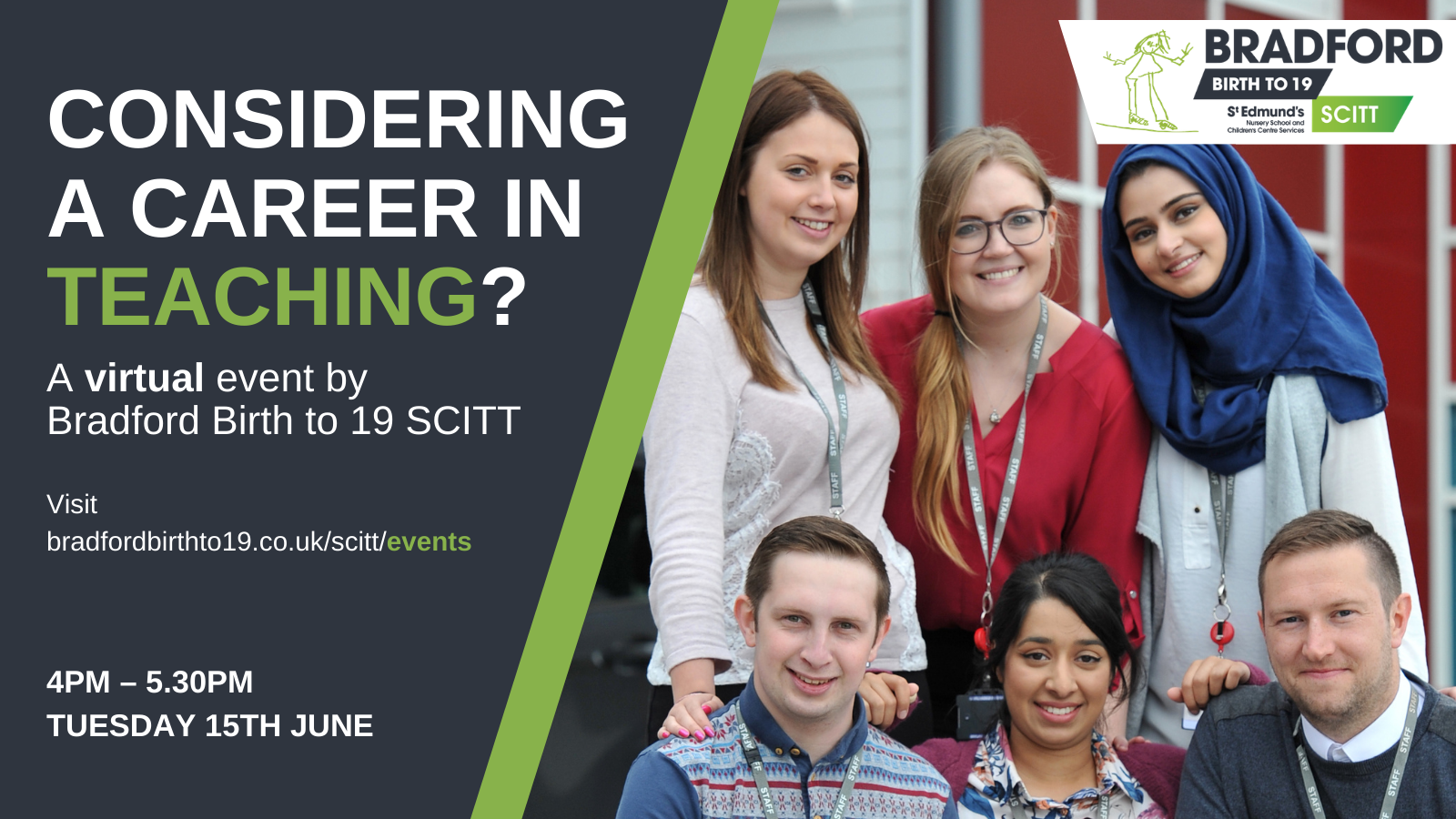 SCITT Get Into Teaching 15th June