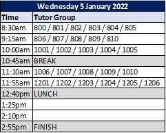 Timings 12